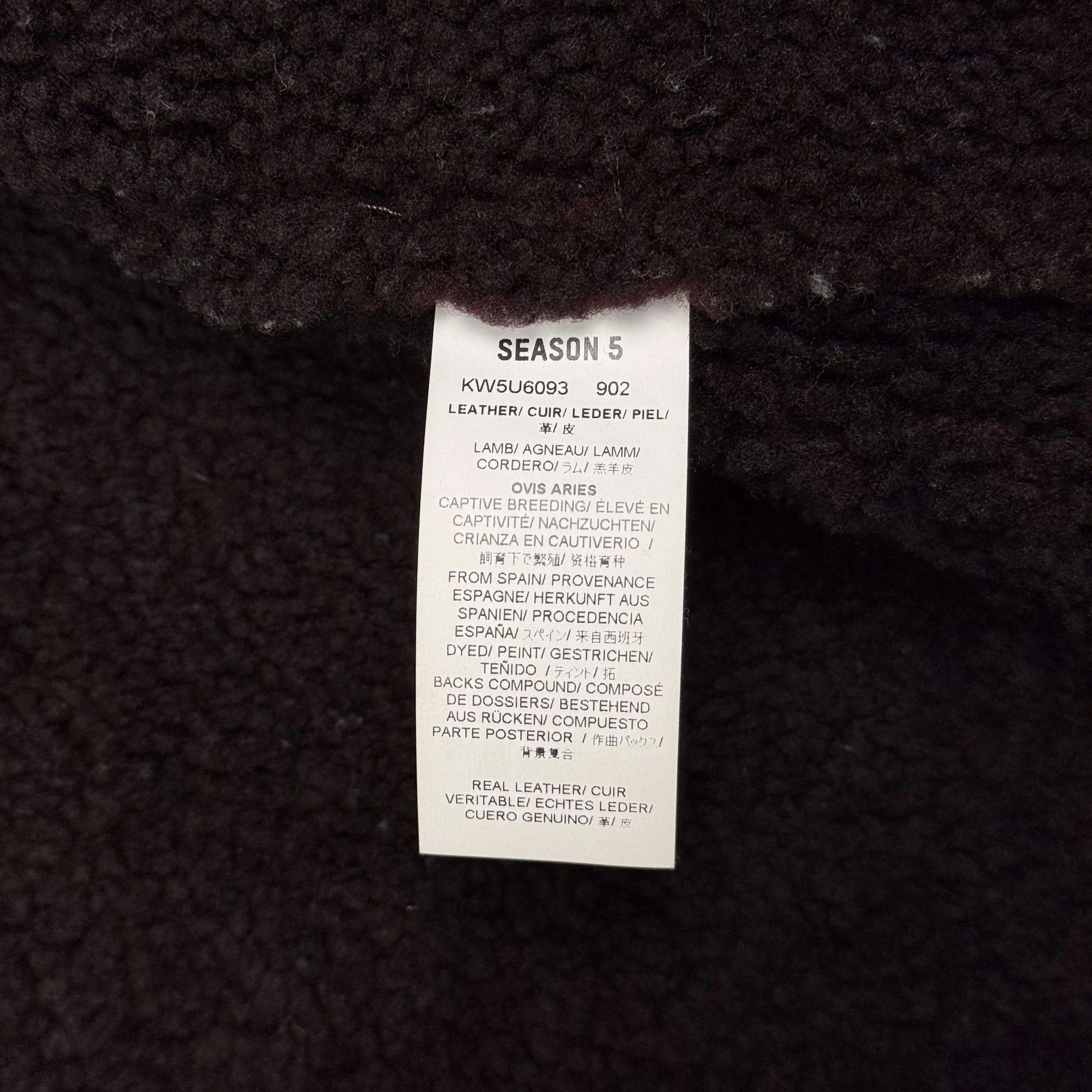 Yeezy Season 5 Shearling Hooded Jacket In Oxblood - Image 13