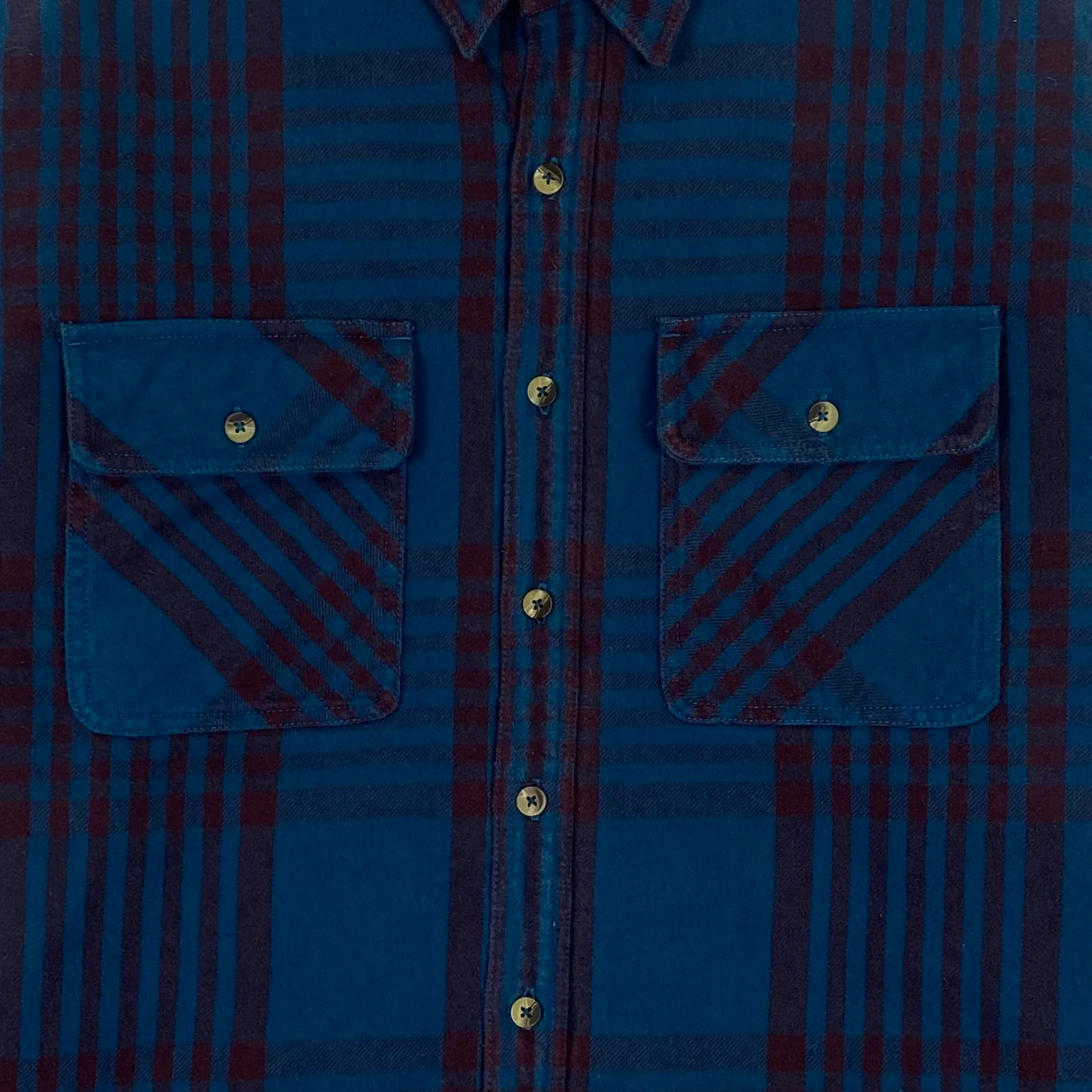 Yeezy Season 5 Padded Oversized Flannel In Blue - Image 3
