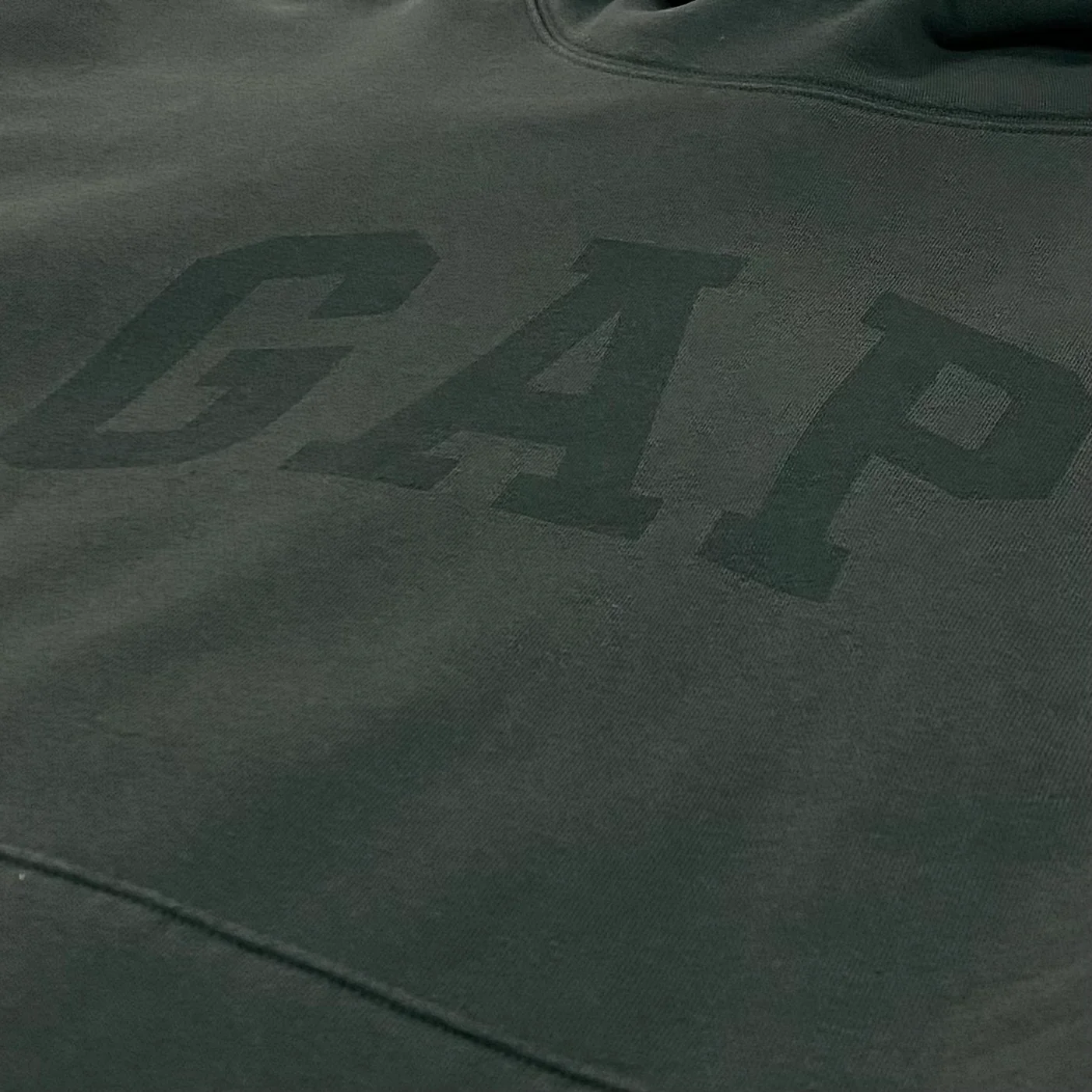 Yeezy Gap Balenciaga 2022 Double Layered Dove Hoodie In Dark Green - Image 3