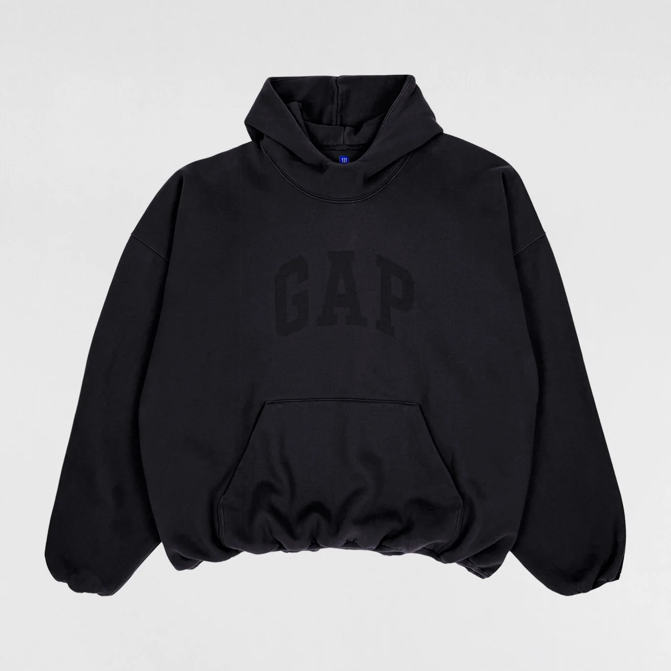 Yeezy Gap Balenciaga 2022 Double Layered Dove Hoodie In Dark Grey - Image 5