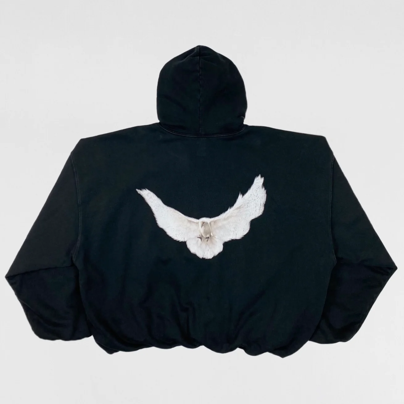 Yeezy Gap Balenciaga 2022 Dove Hoodie In Washed Black - Image 3