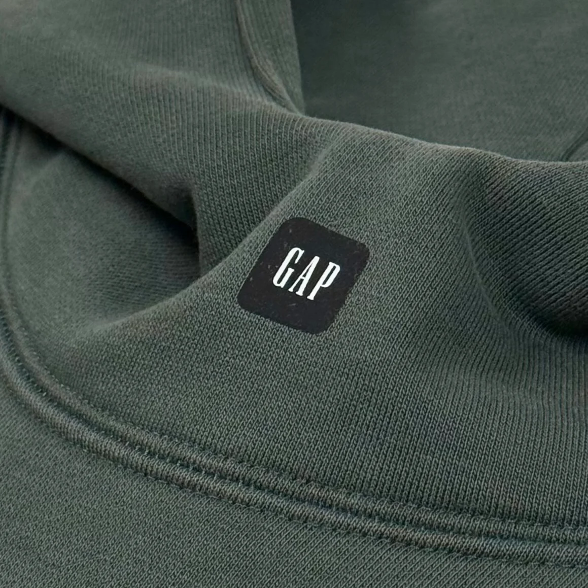 Yeezy Gap Balenciaga 2022 Logo Hoodie In Dark Green - Image 3