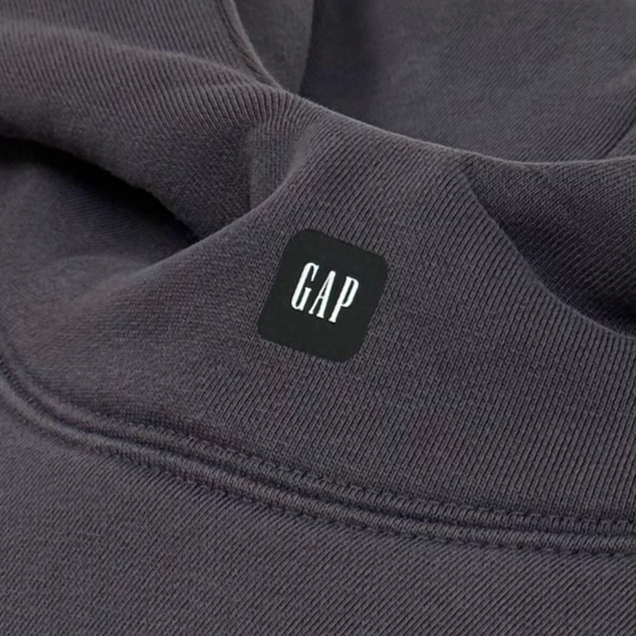 Yeezy Gap Balenciaga 2022 Logo Hoodie In Dark Grey - Image 3