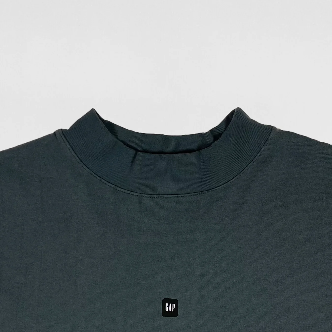 Yeezy Gap Balenciaga 2022 Logo Long Sleeve In Dark Green - Image 2