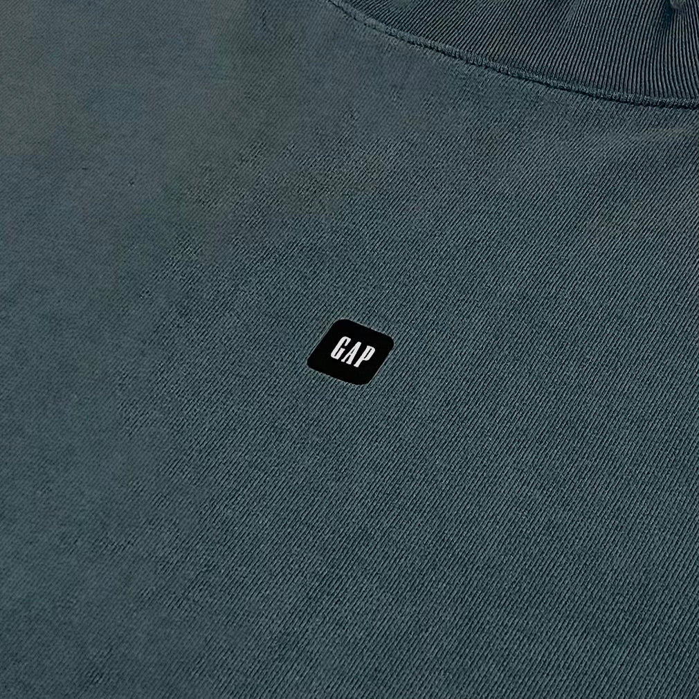 Yeezy Gap Balenciaga 2022 Logo Long Sleeve In Dark Green - Image 3