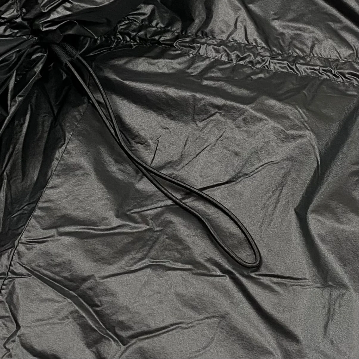 Yeezy Gap Balenciaga 2022 Long Round Jacket In Black - Image 4