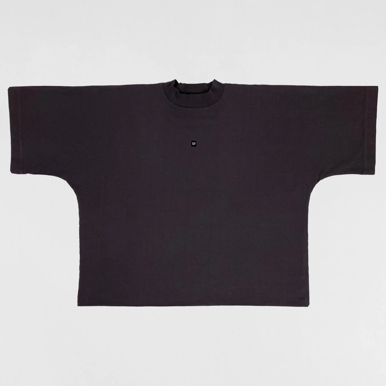 Yeezy Gap Balenciaga 2022 No Seam Logo Boxy Tee In Dark Grey