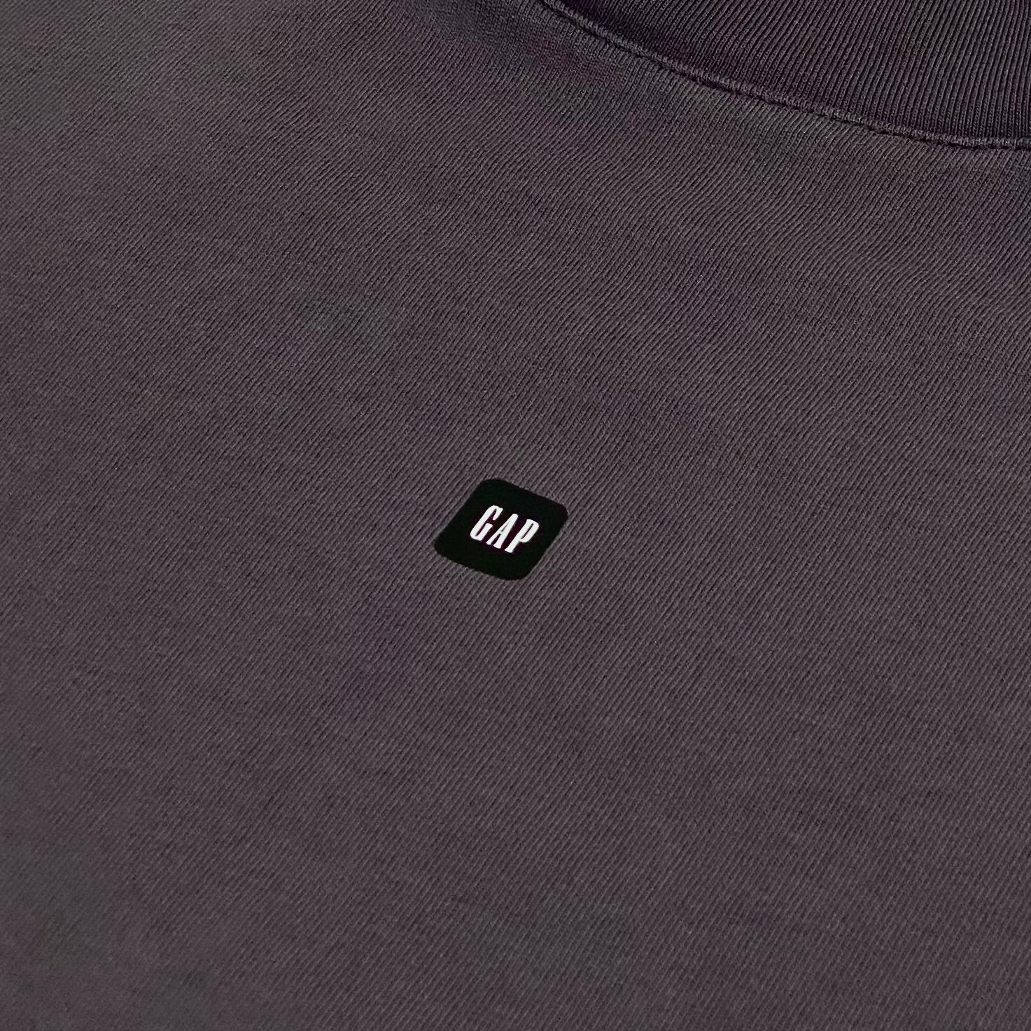 Yeezy Gap Balenciaga 2022 No Seam Logo Boxy Tee In Dark Grey - Image 3