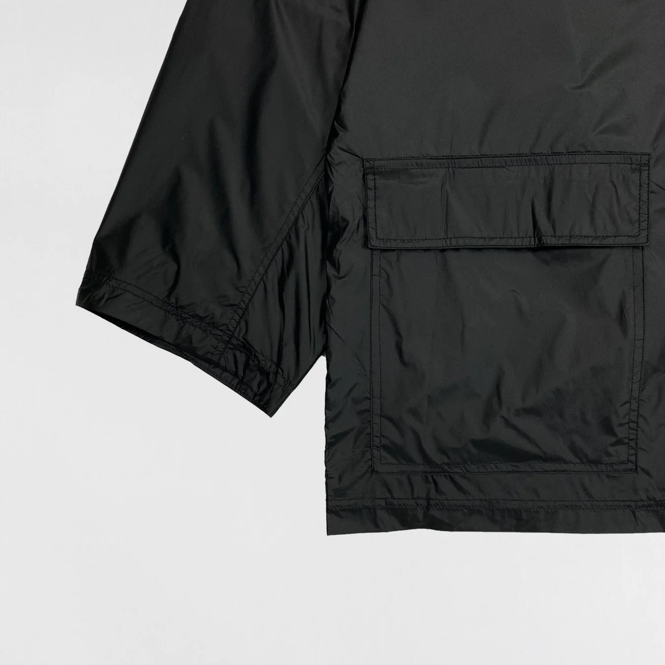 Yeezy Gap Balenciaga 2022 Nylon Light Parka In Black - Image 4