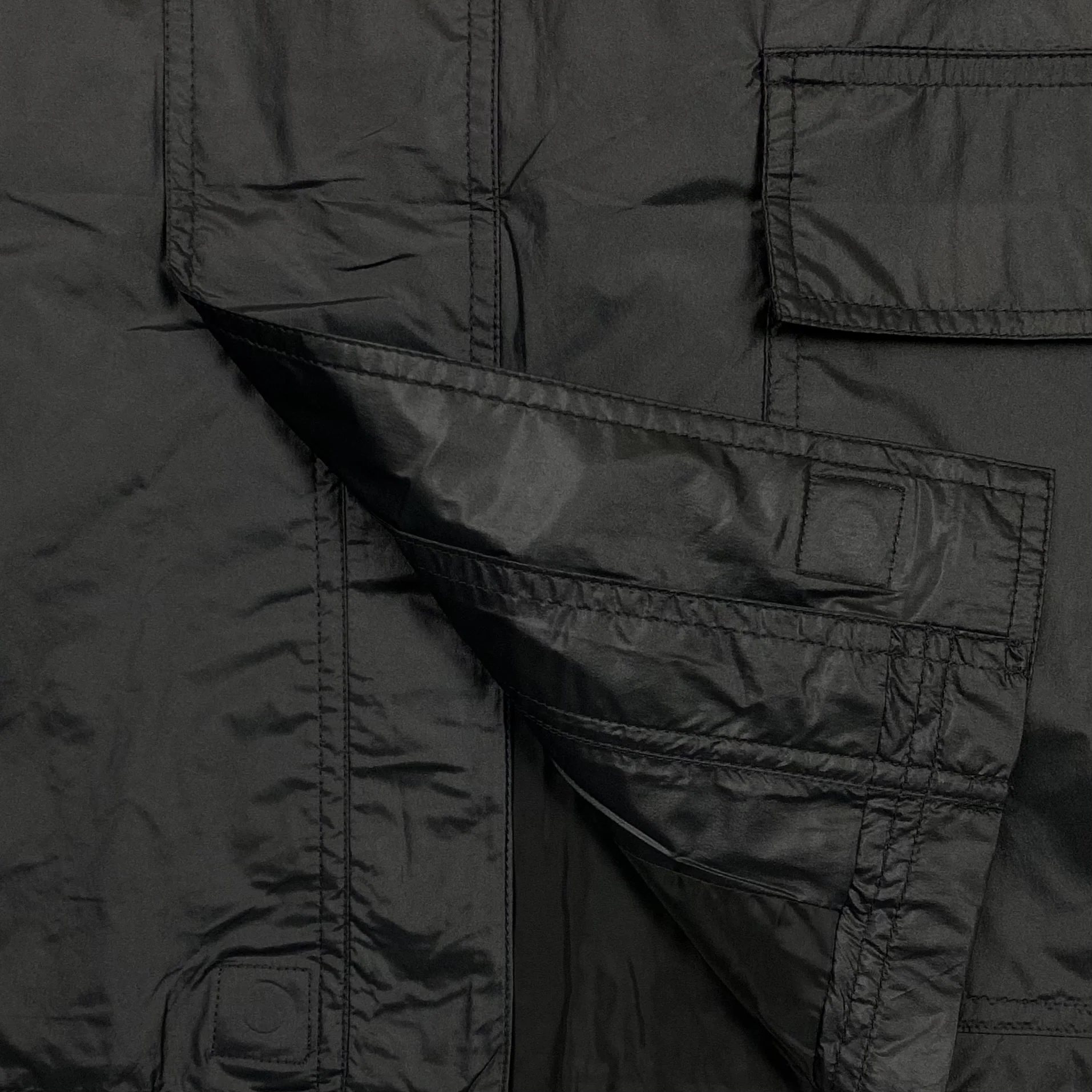Yeezy Gap Balenciaga 2022 Nylon Light Parka In Black - Image 5