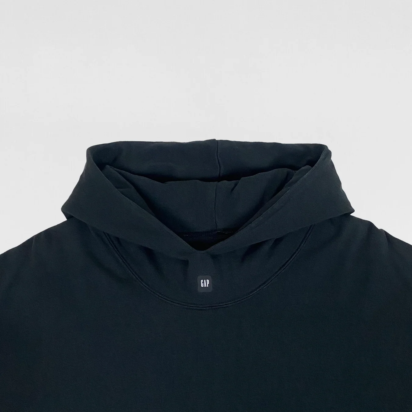 Yeezy Gap Balenciaga 2022 Logo Hoodie In Black - Image 2