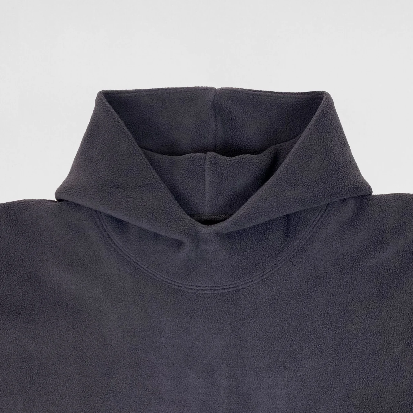Yeezy Gap Balenciaga 2022 Polar Fleece Hoodie In Dark Grey - Image 2