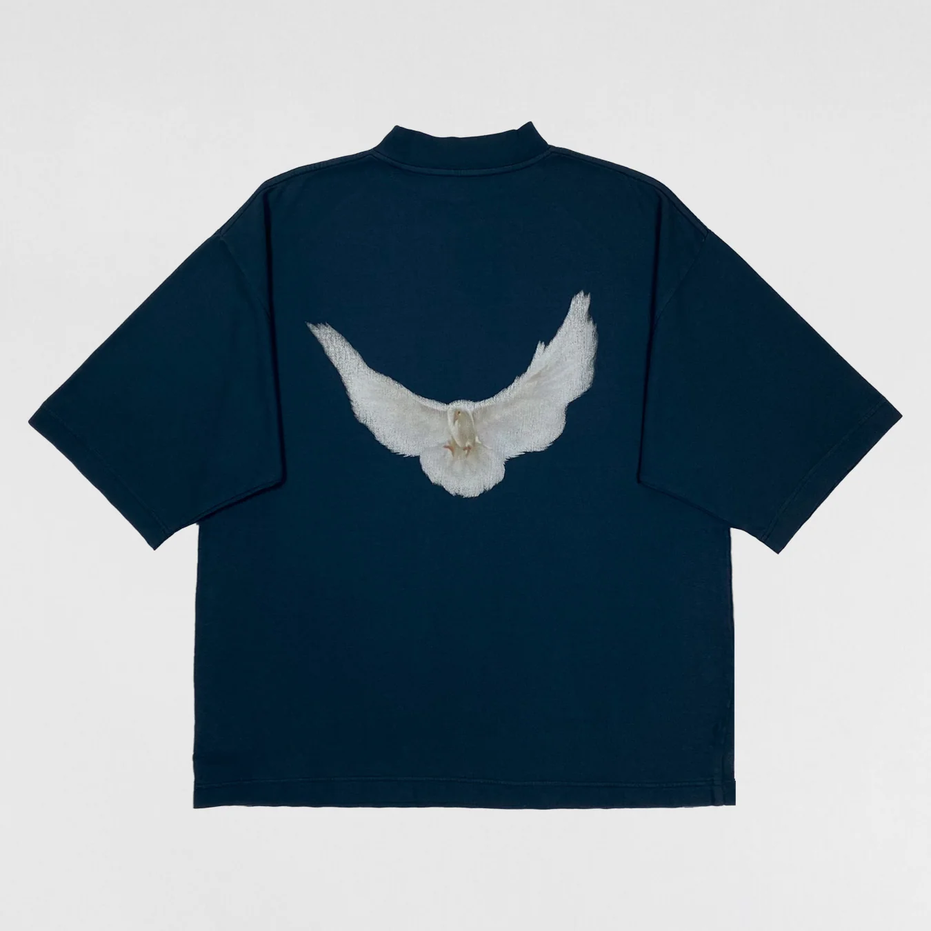 Yeezy Gap Balenciaga 2022 Quarter Sleeve Dove Tee In Dark Blue