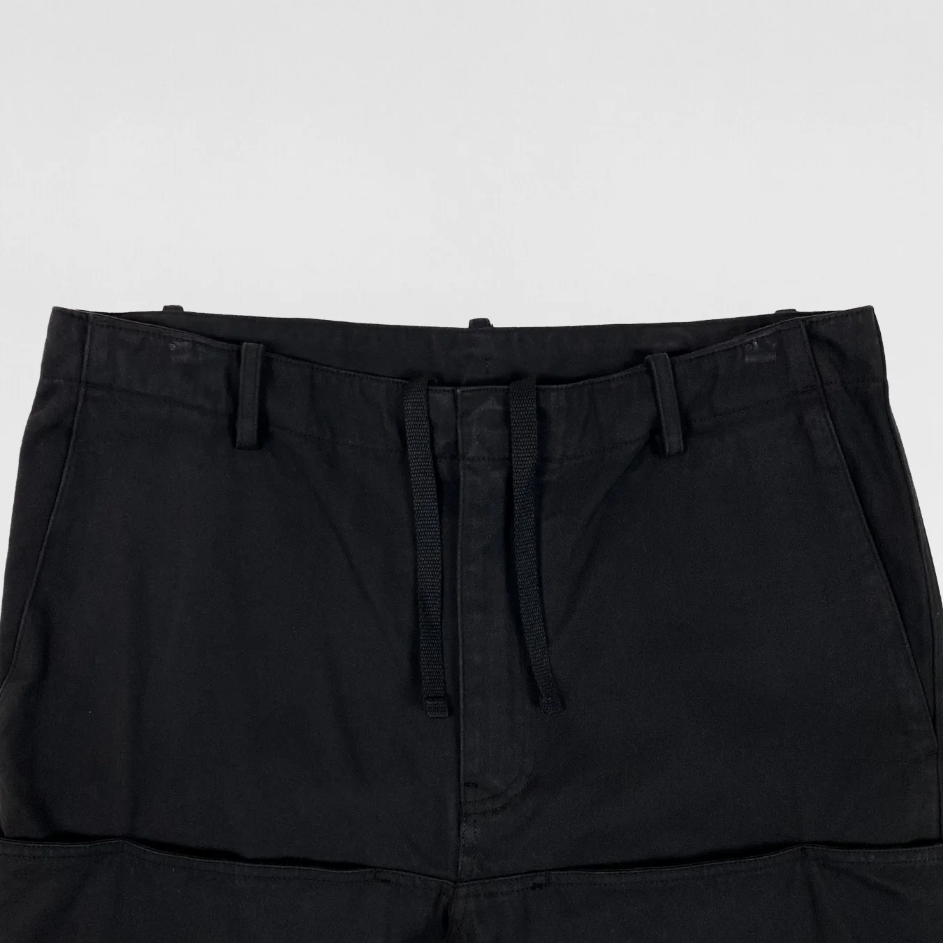 Yeezy Gap Balenciaga 2022 Sateen Cargo Pants In Black - Image 2