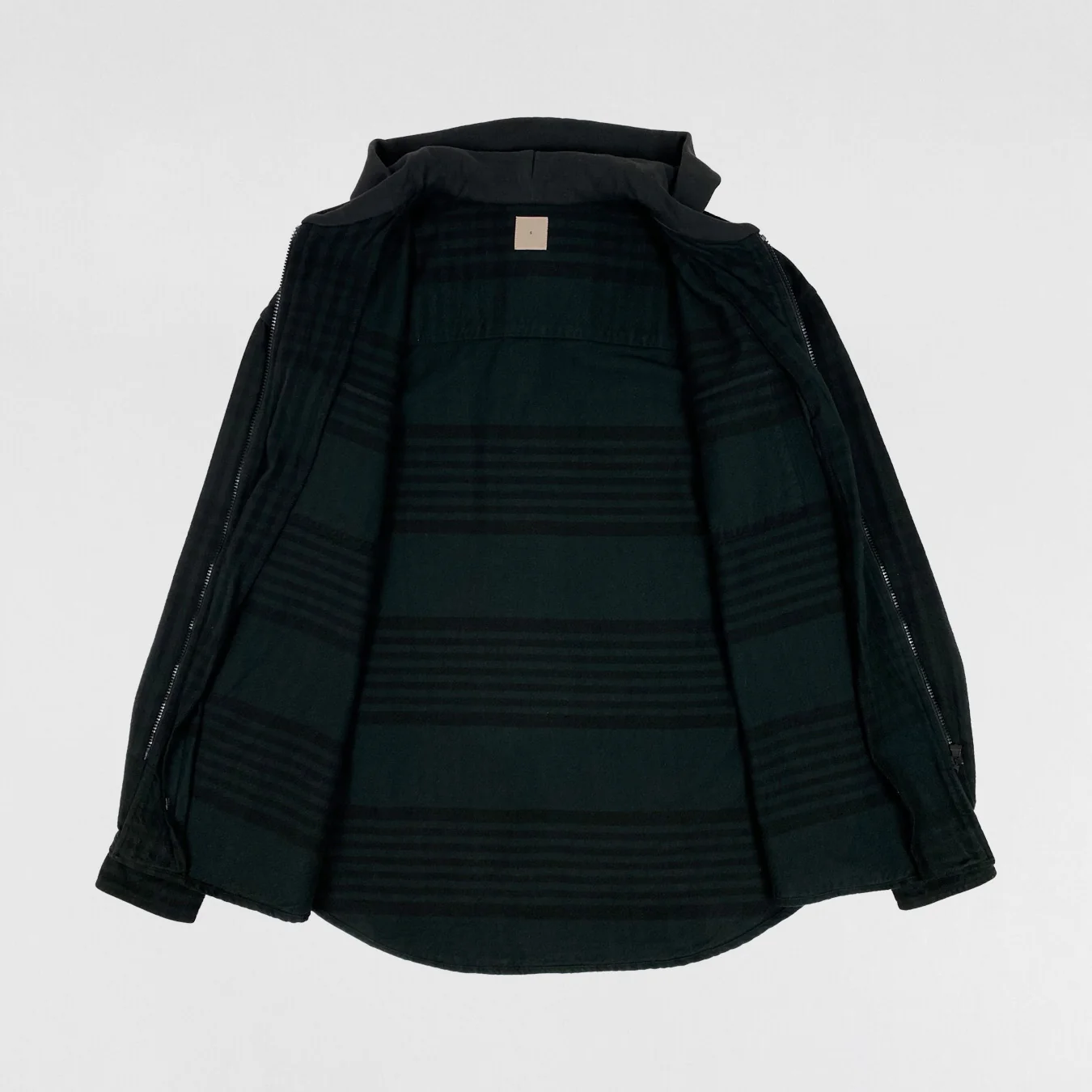 Yeezy 2017 Oversized Hooded Zip Up Flannel In Grace - Image 7