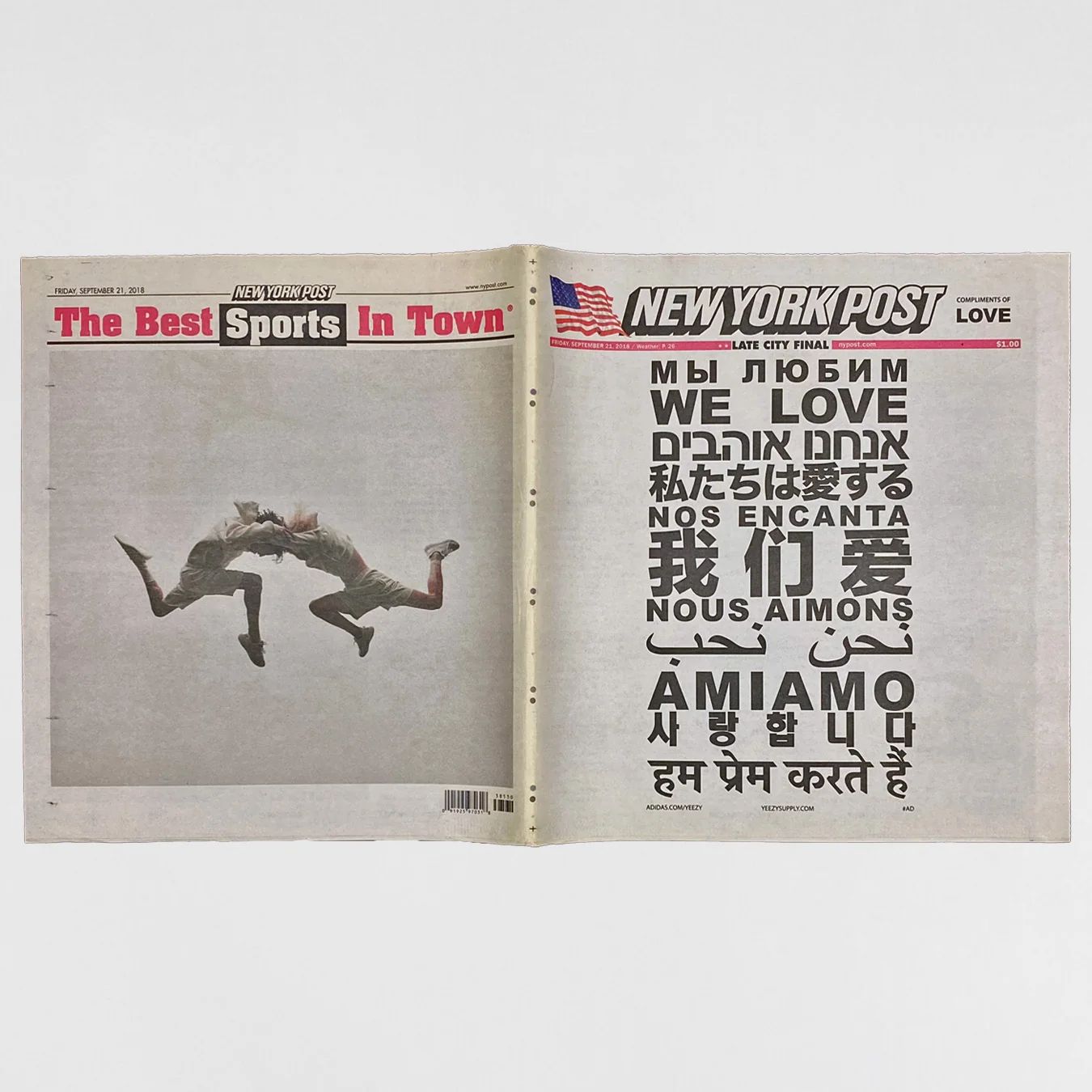 Yeezy 2018 New York Post 'We Got Love' Newspaper - Image 5