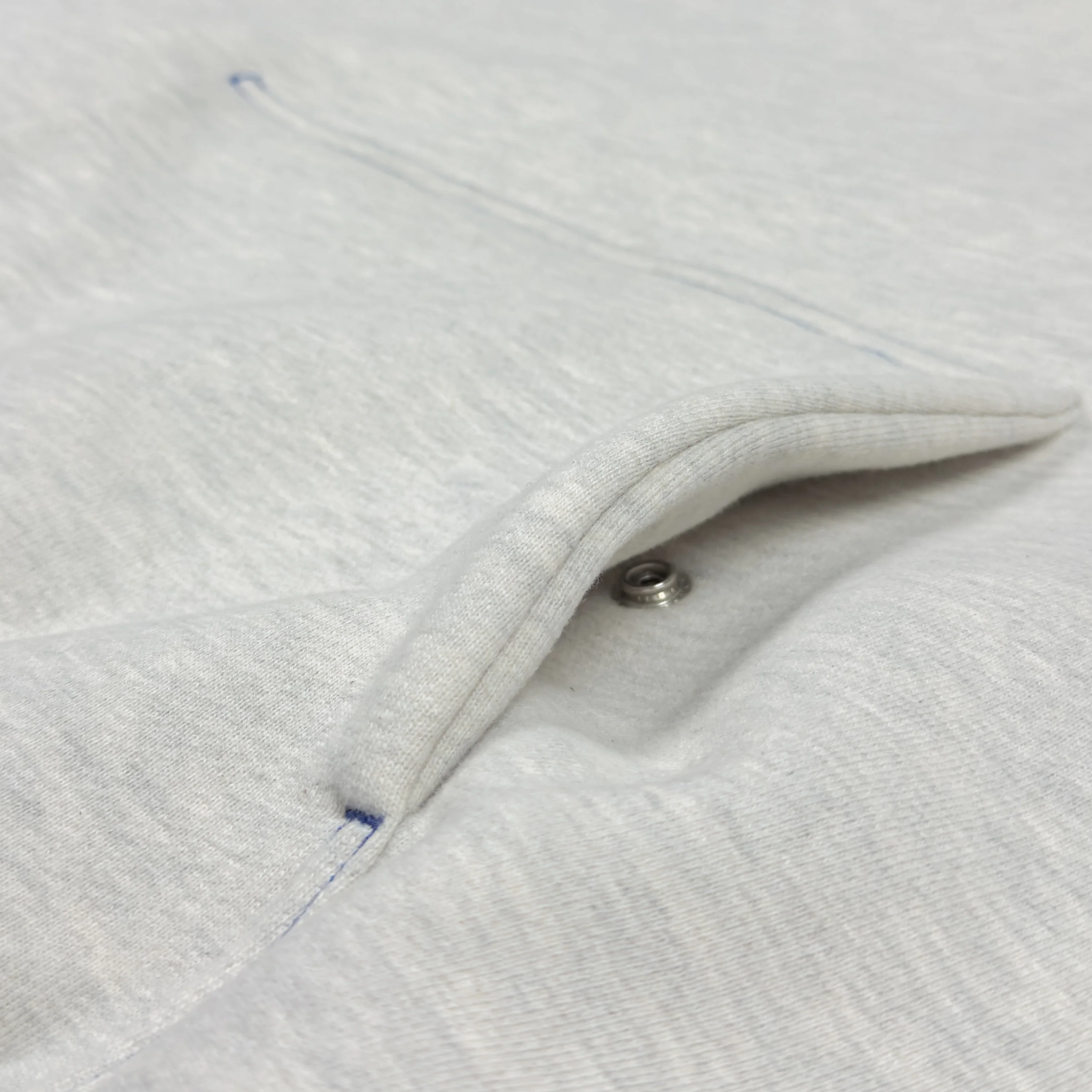 Yeezy 2019 Unreleased Snap Button Blue Stitch Perfect Hoodie - Image 5