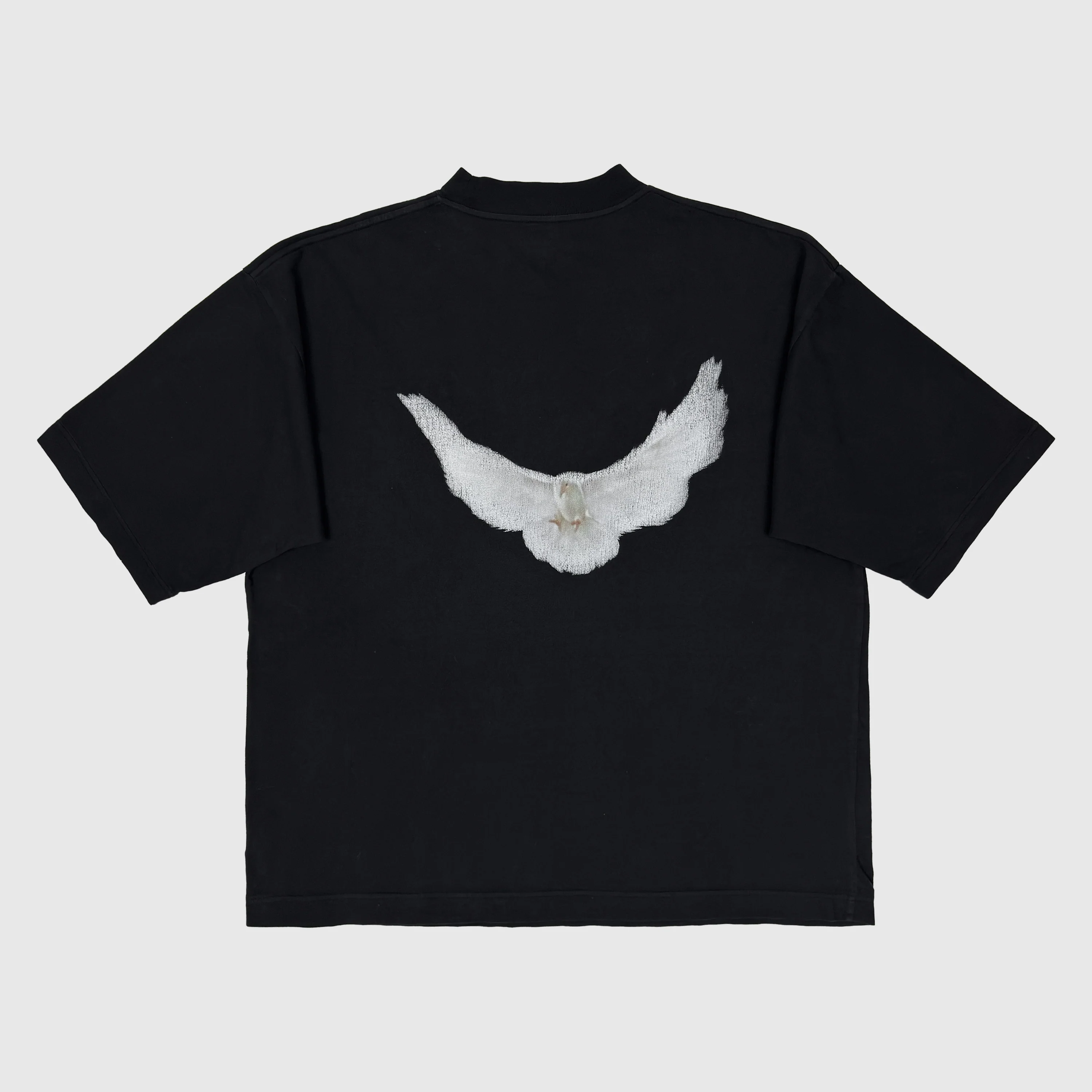 Yeezy Gap Balenciaga 2022 Quarter Sleeve Dove Tee In Black