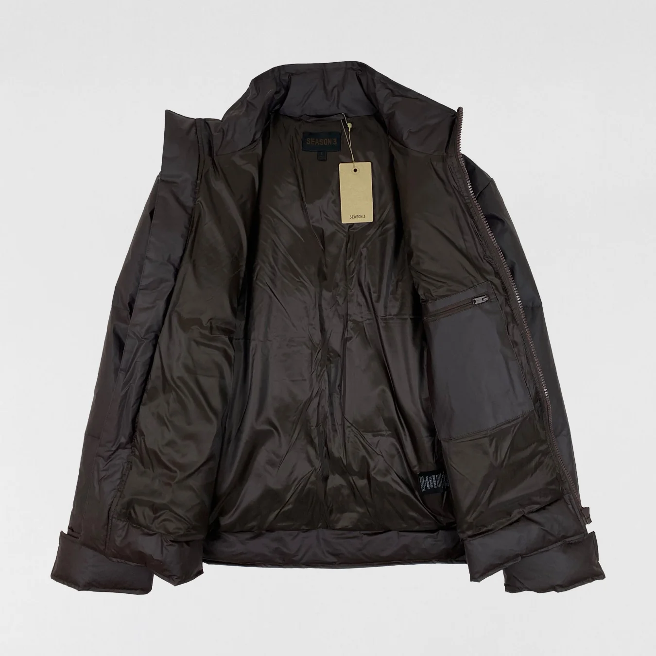 Yeezy Season 3 Waxed Down Puffer Jacket Onyx Shade - Image 7
