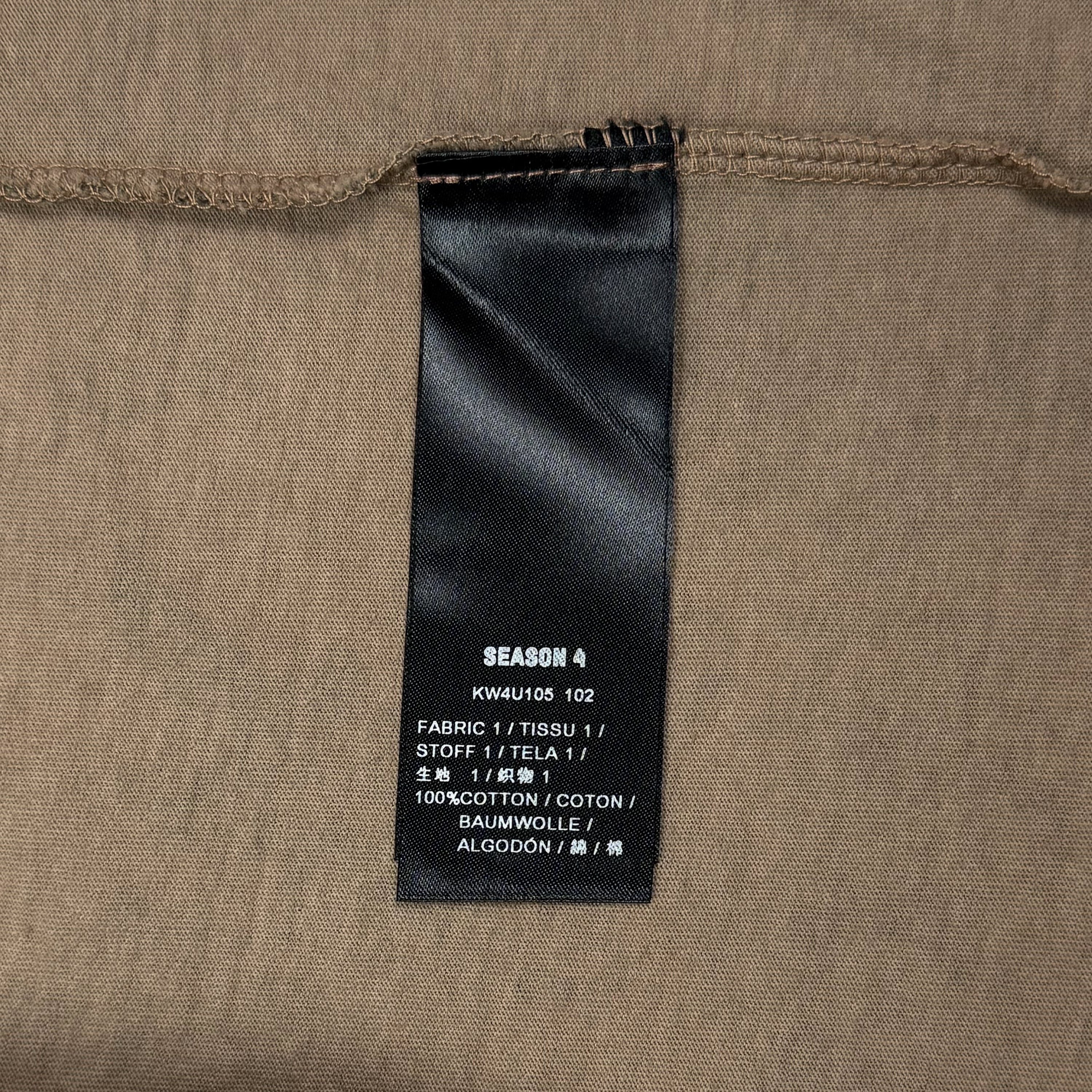 Yeezy Season 4 Boxy Tee In Dark Brown Realtree - Image 4