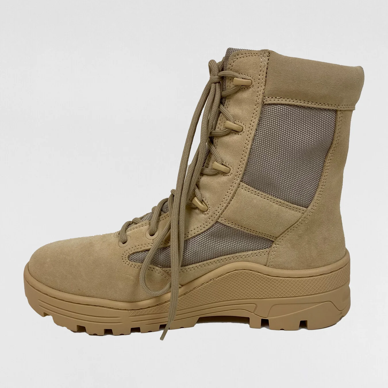 Yeezy Season 4 Combat Boots In Sand - Image 4