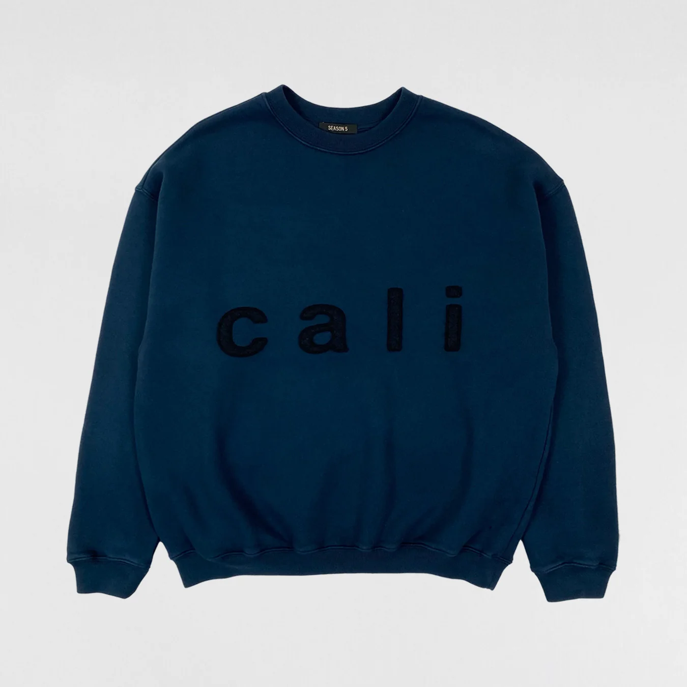 Yeezy Season 5 Felt Appliqué Cali Crewneck In Luna