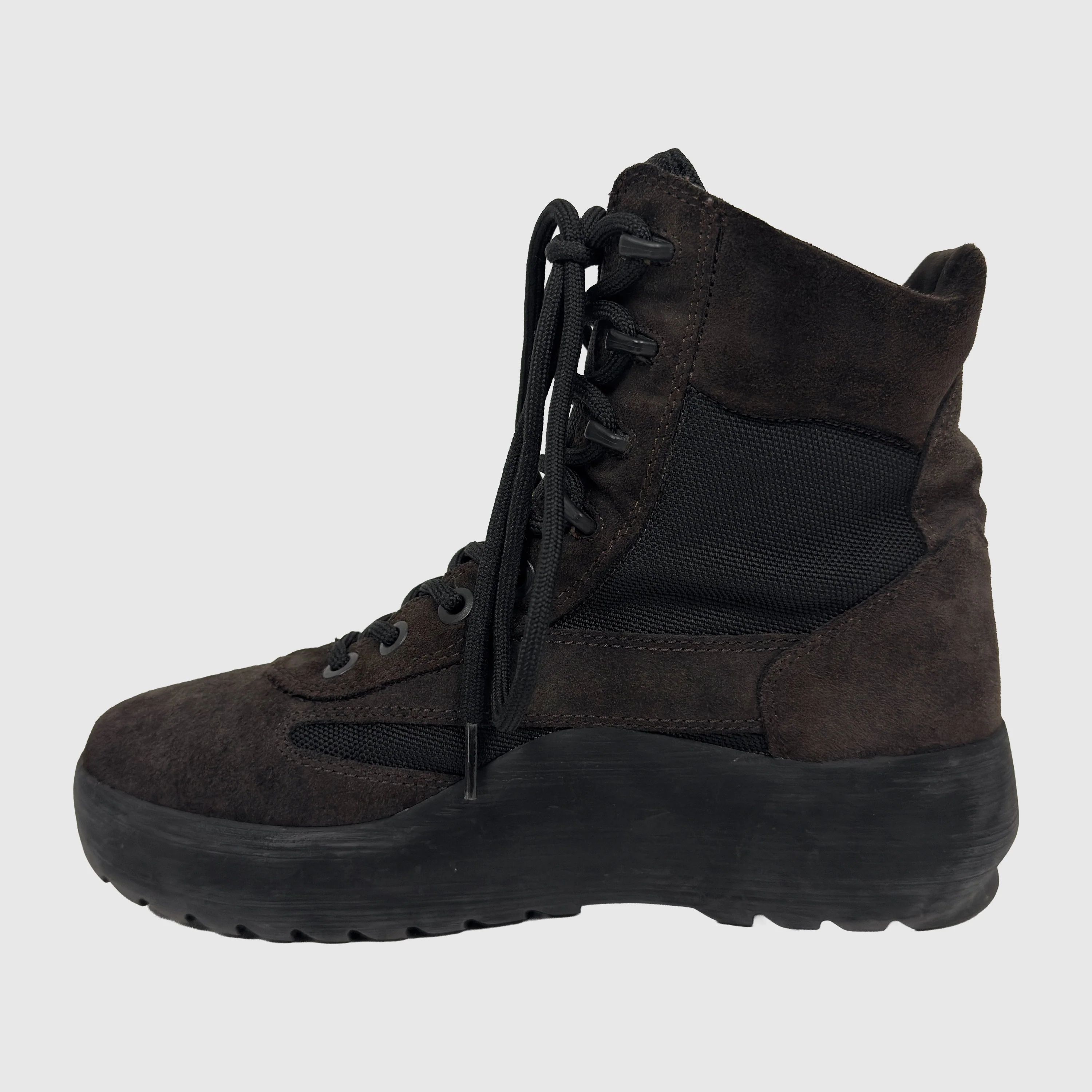 Yeezy Season 5 Canvas Military Boots In Onyx - Image 3