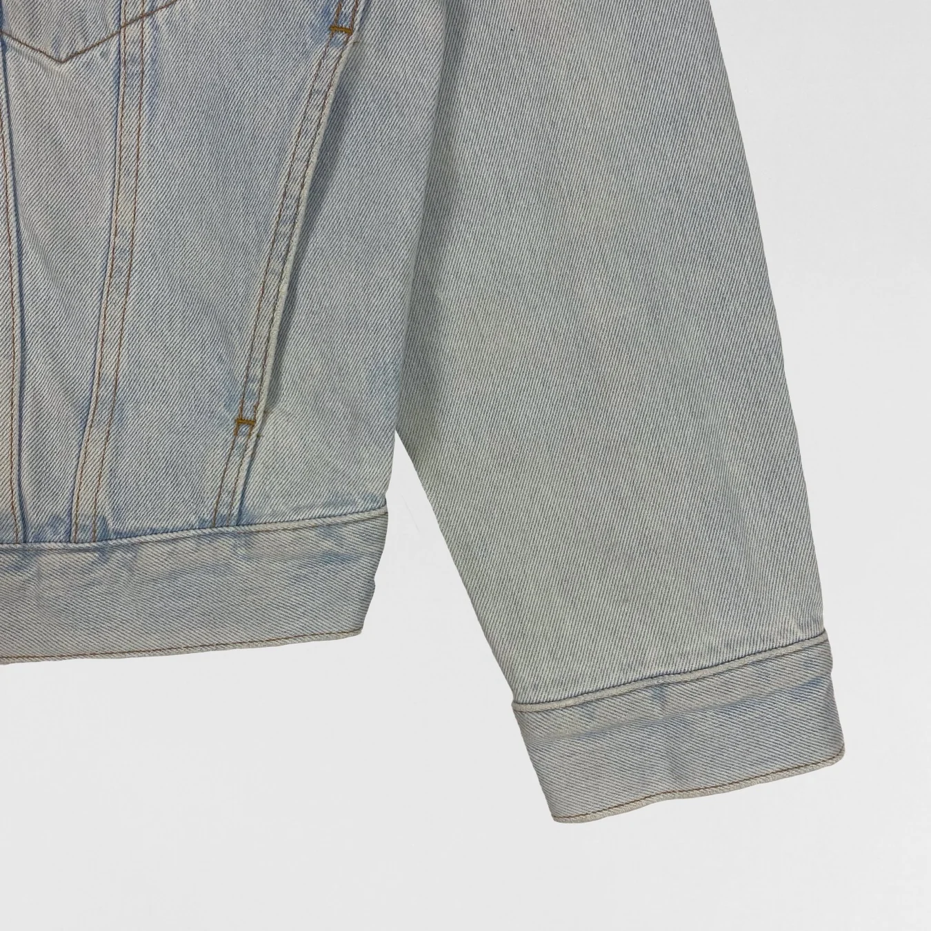 Yeezy Season 5 Denim Jacket In Faded Indigo - Image 5