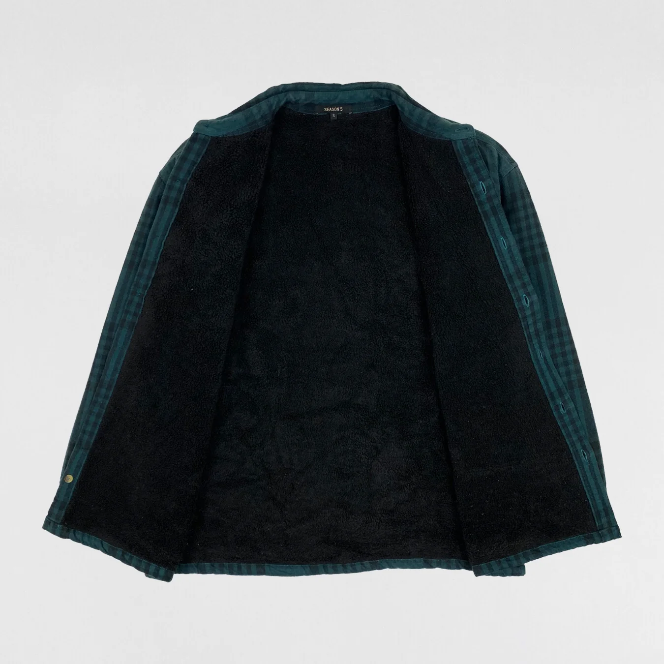 Yeezy Season 5 Sherpa Lined Flannel In Teal - Image 5