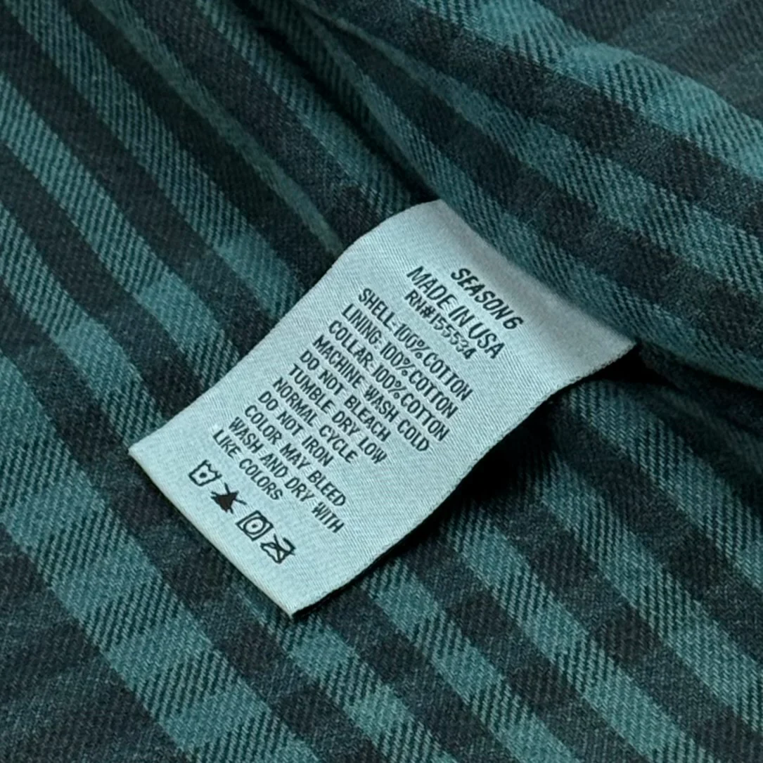 Yeezy Season 6 Flannel Lined Canvas Jacket In Glacier - Image 7