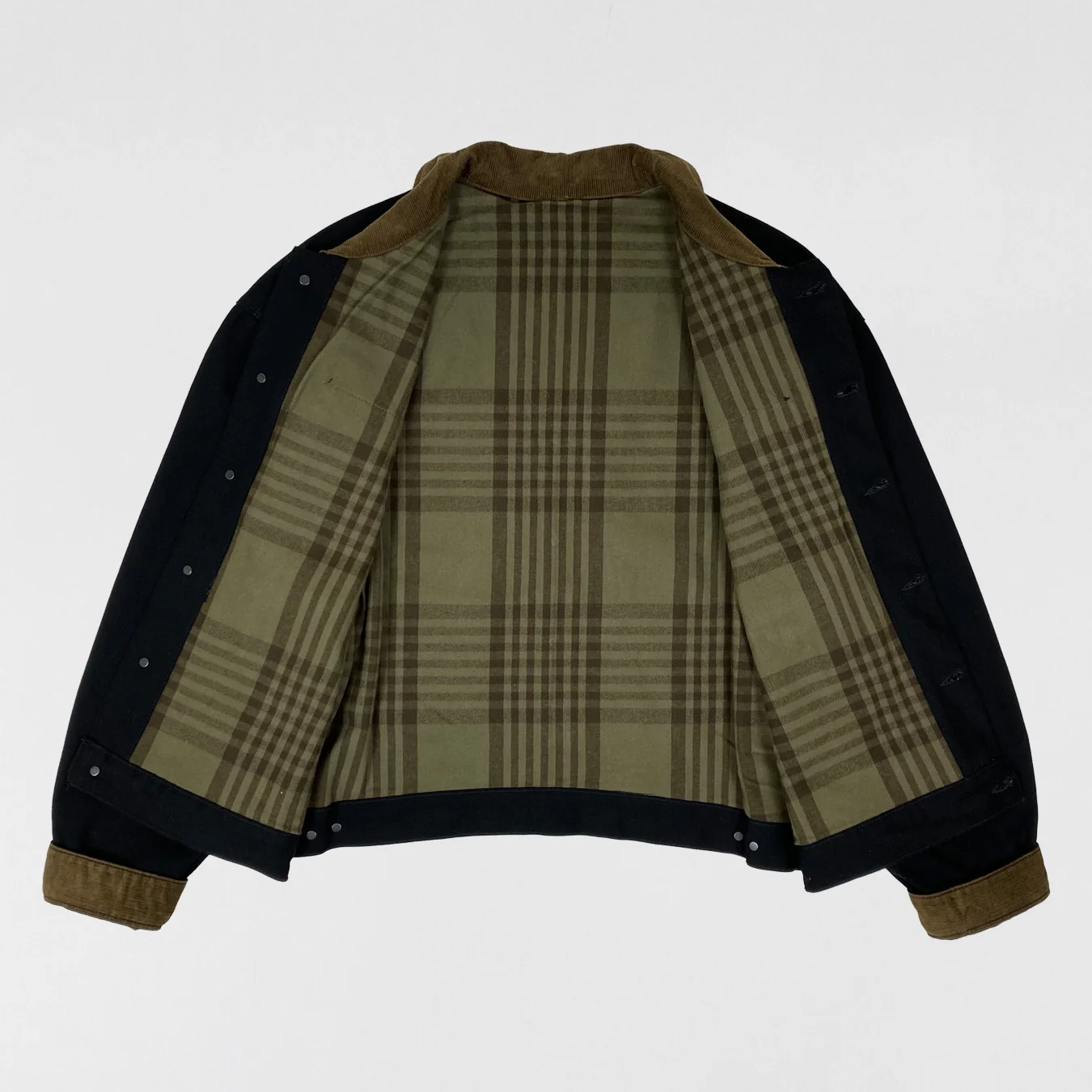 Yeezy Season 6 Flannel Lined Corduroy Denim Sample Jacket In Black - Image 3