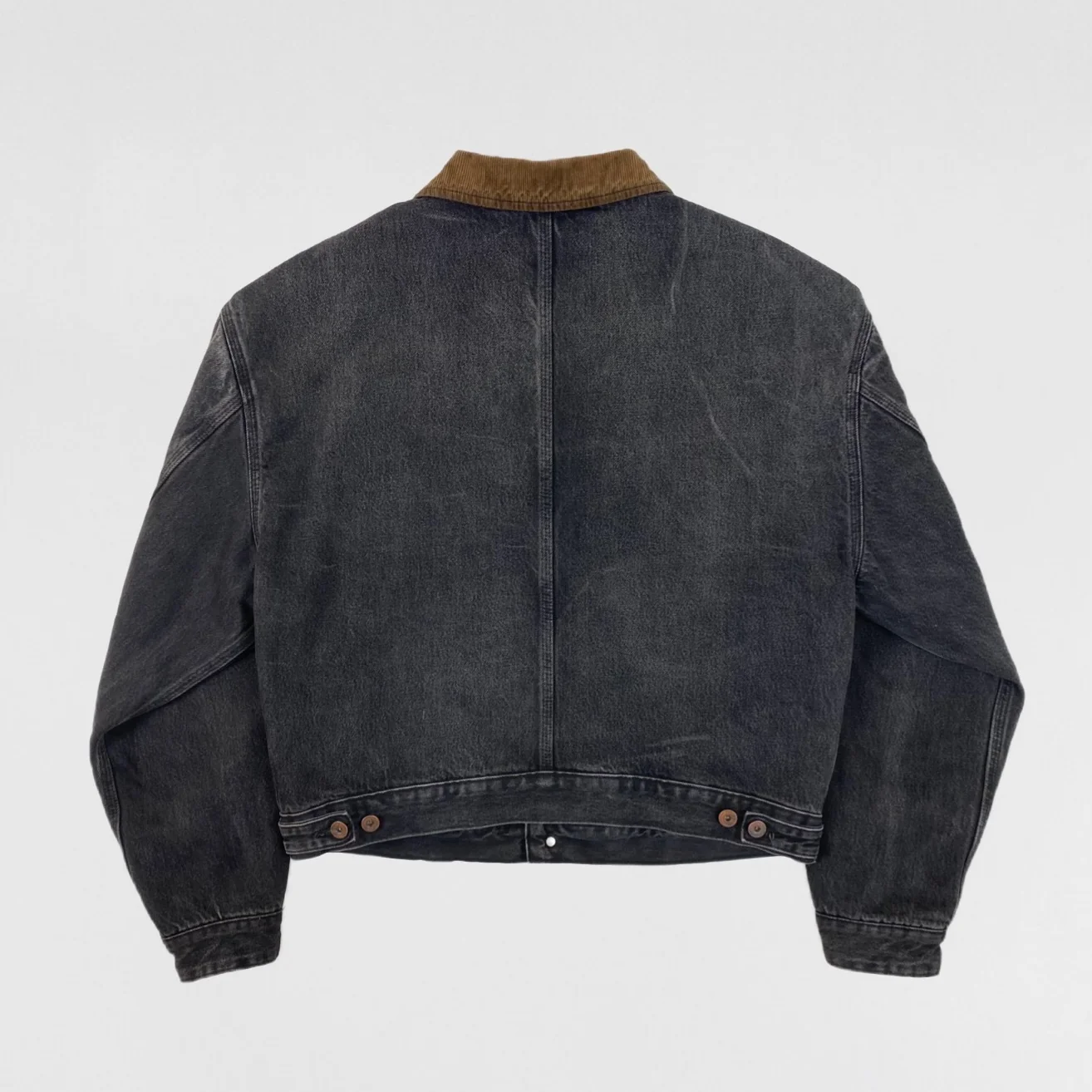 Yeezy Season 6 Flannel Lined Washed Denim Jacket - Image 9